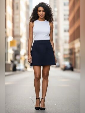 & Other Stories Black Mini Skirt Size 2